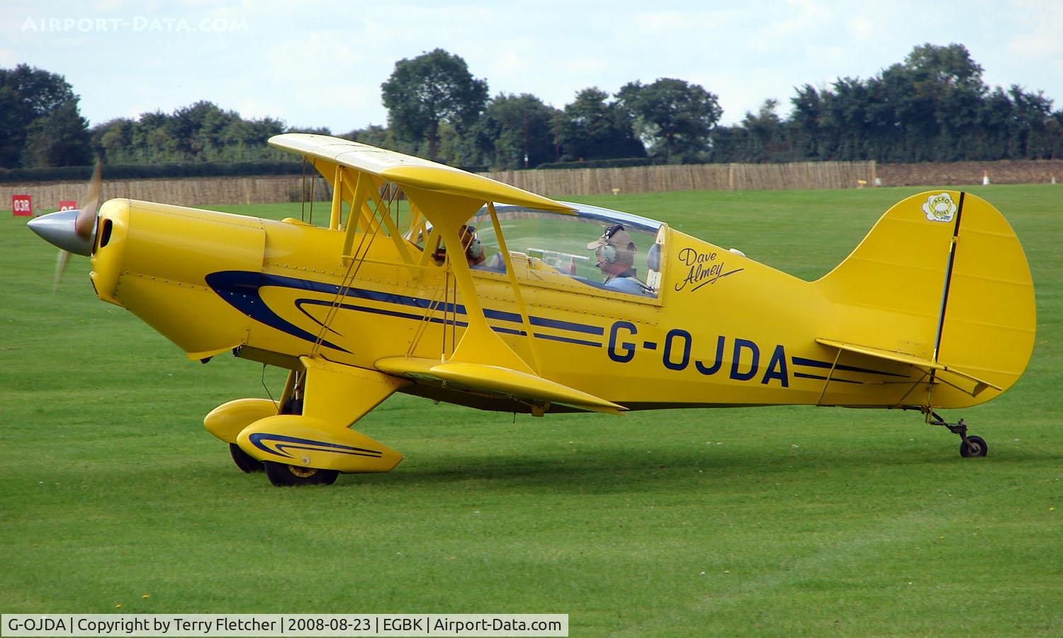 G-OJDA, 1999 EAA Acro Sport II C/N PFA 072-11067, Visitor to Sywell on 2008 Ragwing Fly-in day