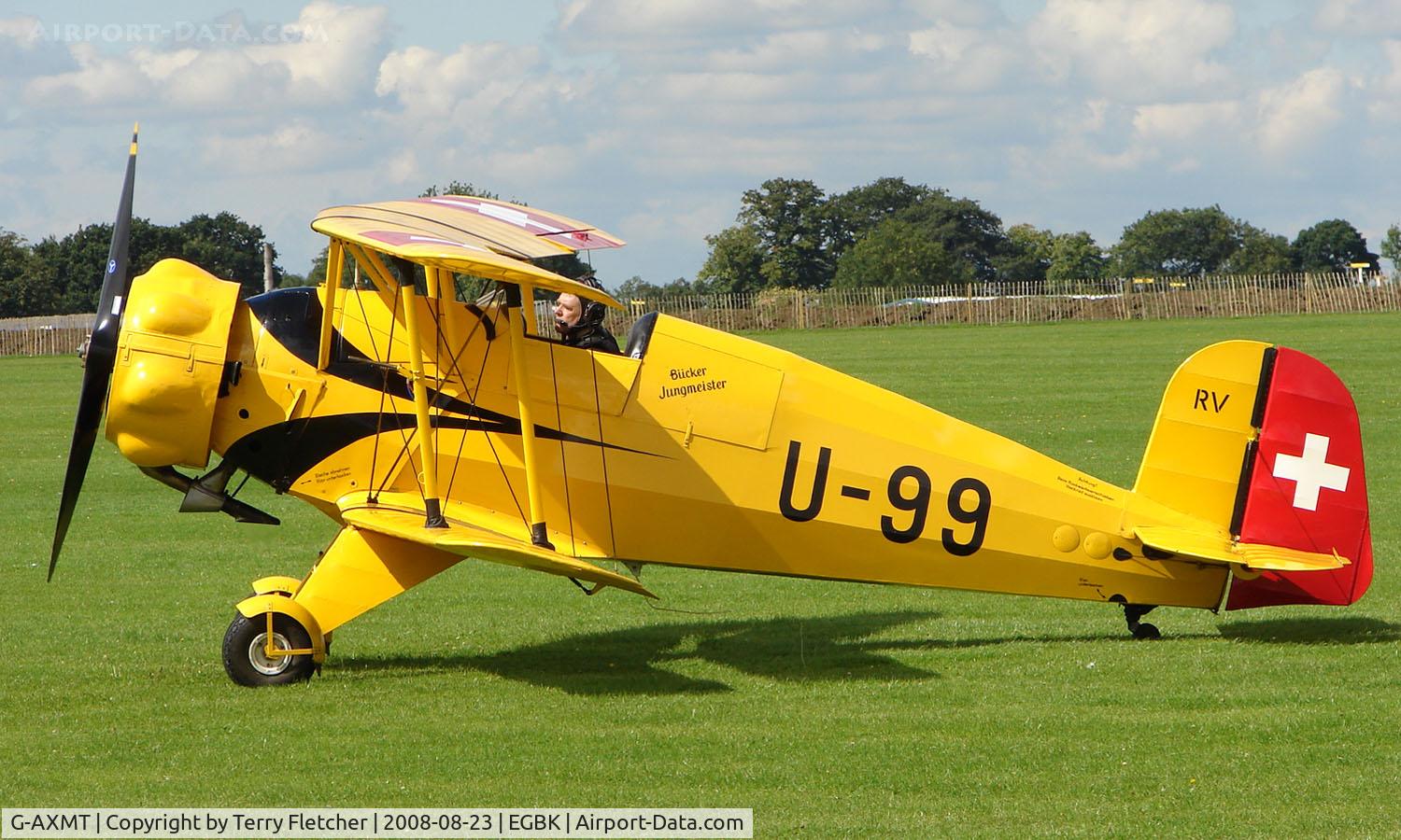 G-AXMT, 1938 Bucker Bu-133C Jungmeister C/N 46, 1938 Bucker Bu133 Jungmeister - Visitor to Sywell on 2008 Ragwing Fly-in day
