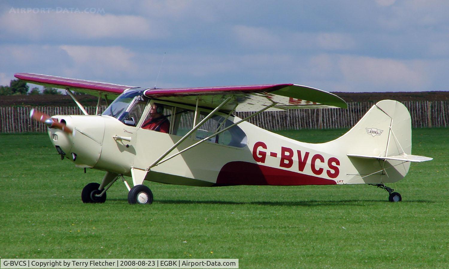 G-BVCS, 1946 Aeronca 7AC Champion C/N 7AC-1346, Visitor to Sywell on 2008 Ragwing Fly-in day