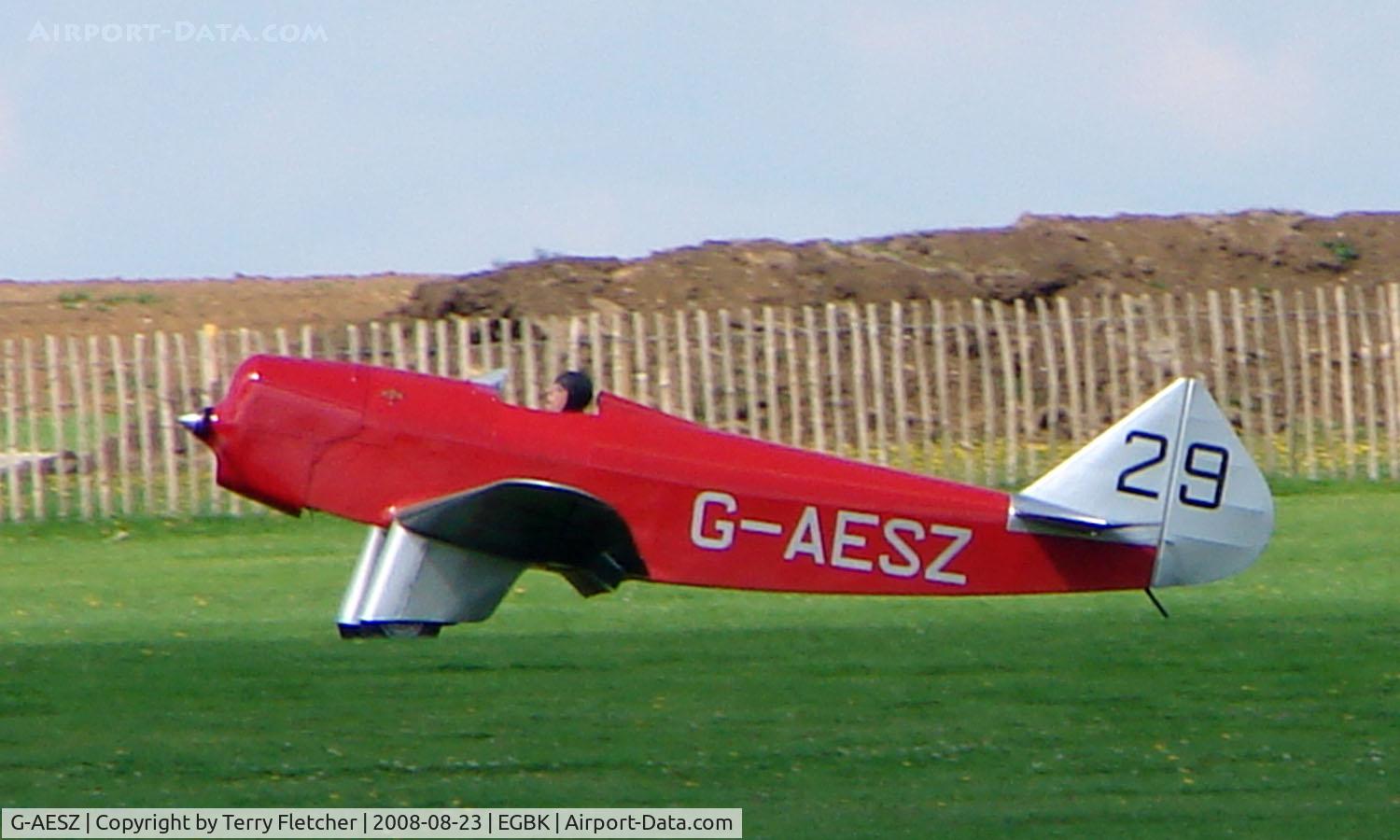 G-AESZ, 1937 Chilton DW1 C/N DW1/1, 1937 Chilton DW1 - Visitor to Sywell on 2008 Ragwing Fly-in day