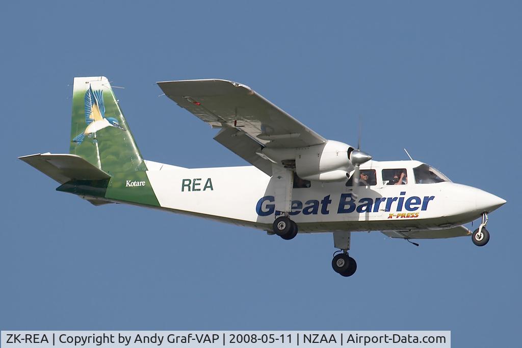 ZK-REA, Britten-Norman BN-2A-26 Islander C/N 43, Great Barrier Express BN-2