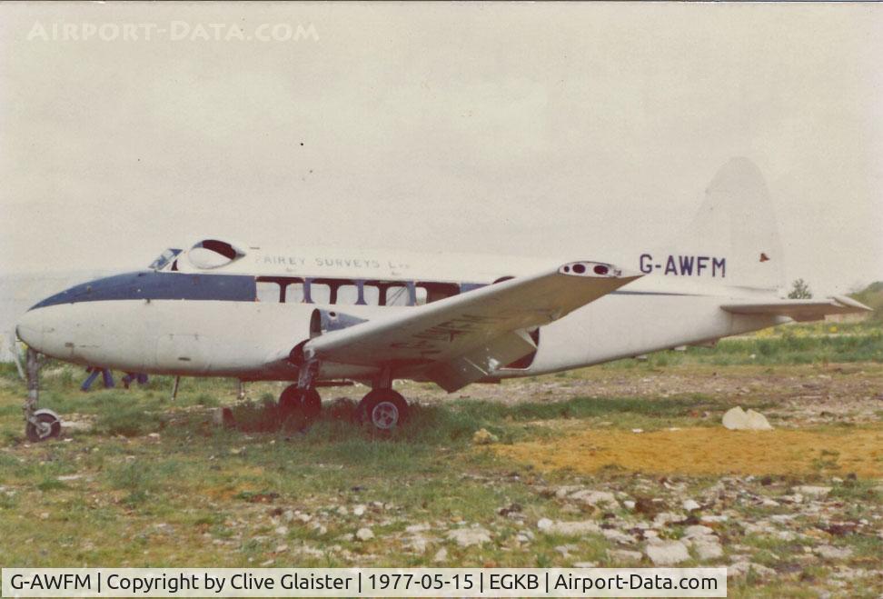 G-AWFM, 1947 De Havilland DH-104 Dove 6 C/N 04079, Ex: (G-AJOU) ZS-BCC VP-RCL VP-YLX 9J-RHX G-AWFM ZS-BCC 