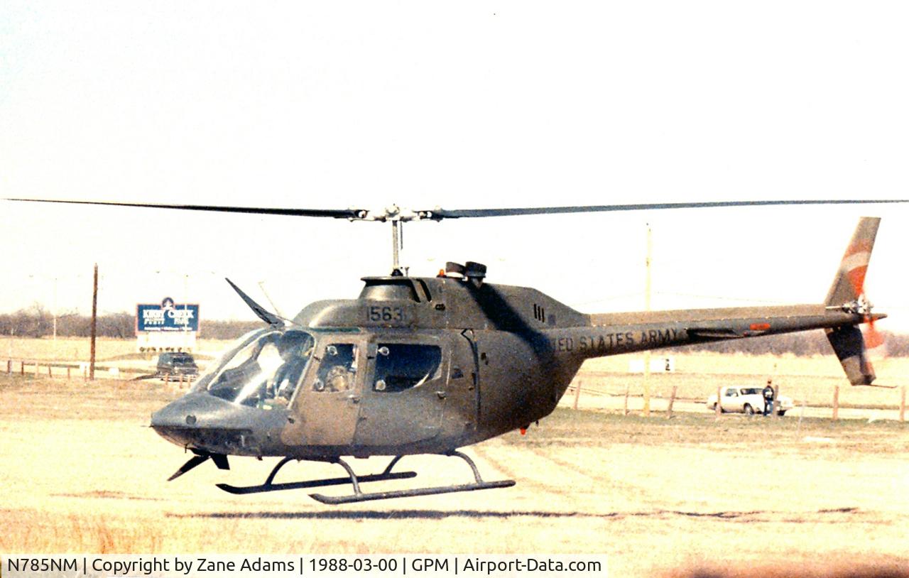 N785NM, 1971 Bell OH-58A Kiowa C/N 41181, At Grand Prairie Municipal SN: 70-15630