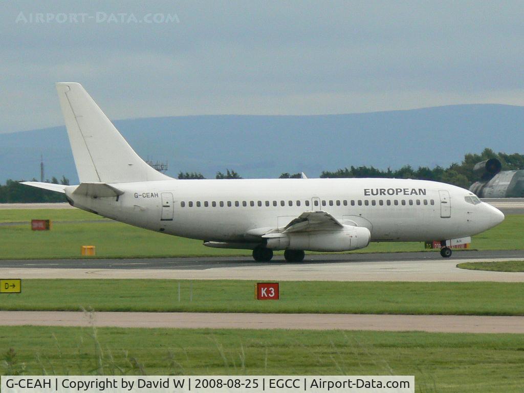 G-CEAH, 1975 Boeing 737-229 C/N 21135, Taxing out of Manchester