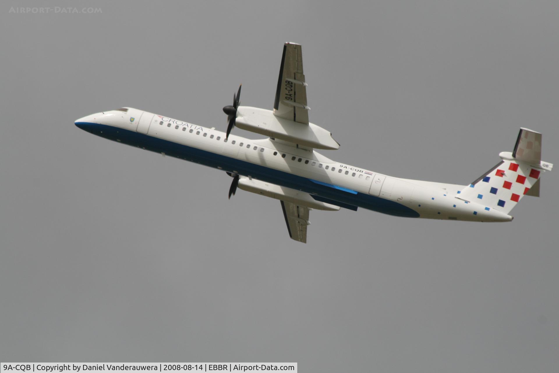 9A-CQB, 2008 De Havilland Canada DHC-8-402Q Dash 8 C/N 4211, flight OU457 is taking off from rwy 20