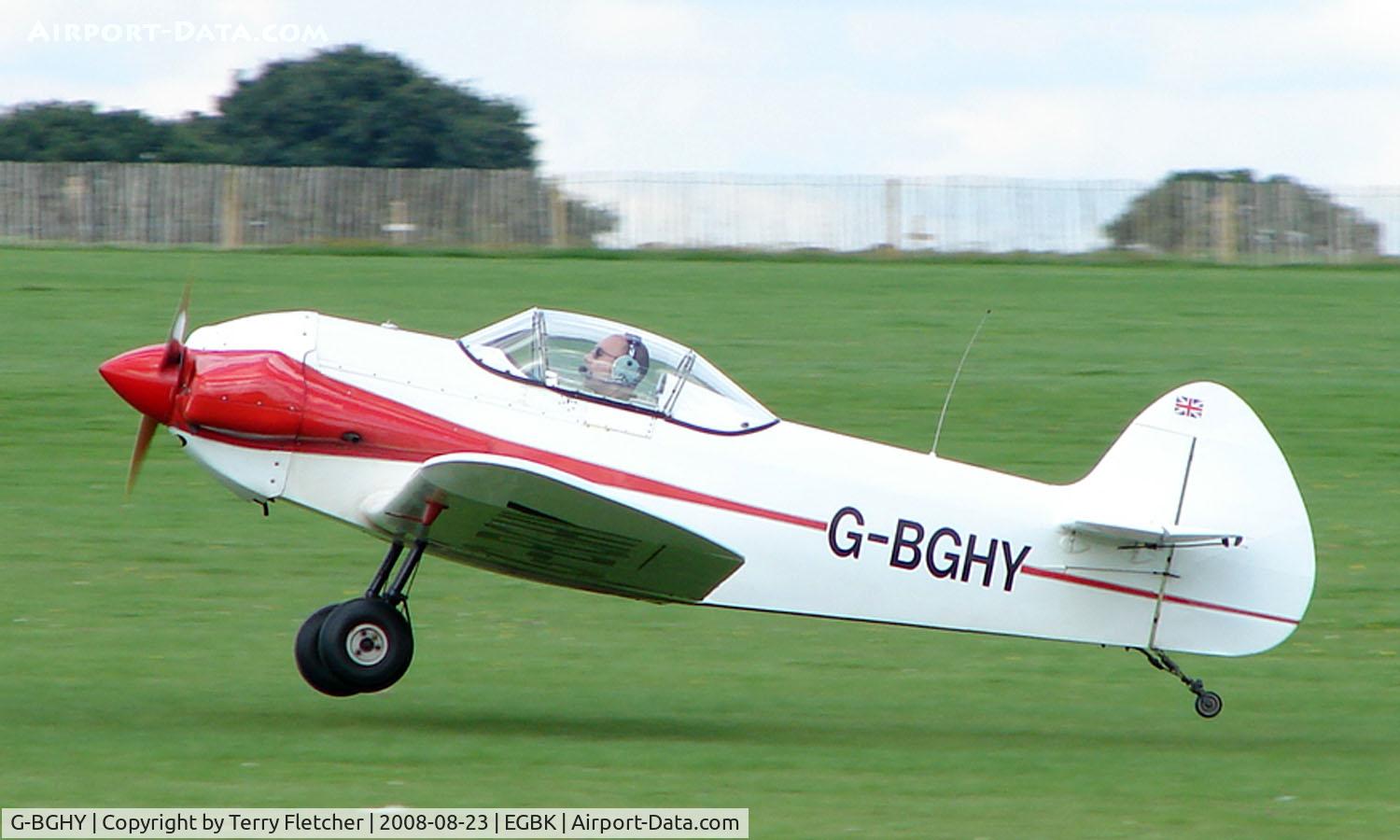 G-BGHY, 1986 Taylor Monoplane C/N PFA 1455, Visitor to Sywell on 2008 Ragwing Fly-in day