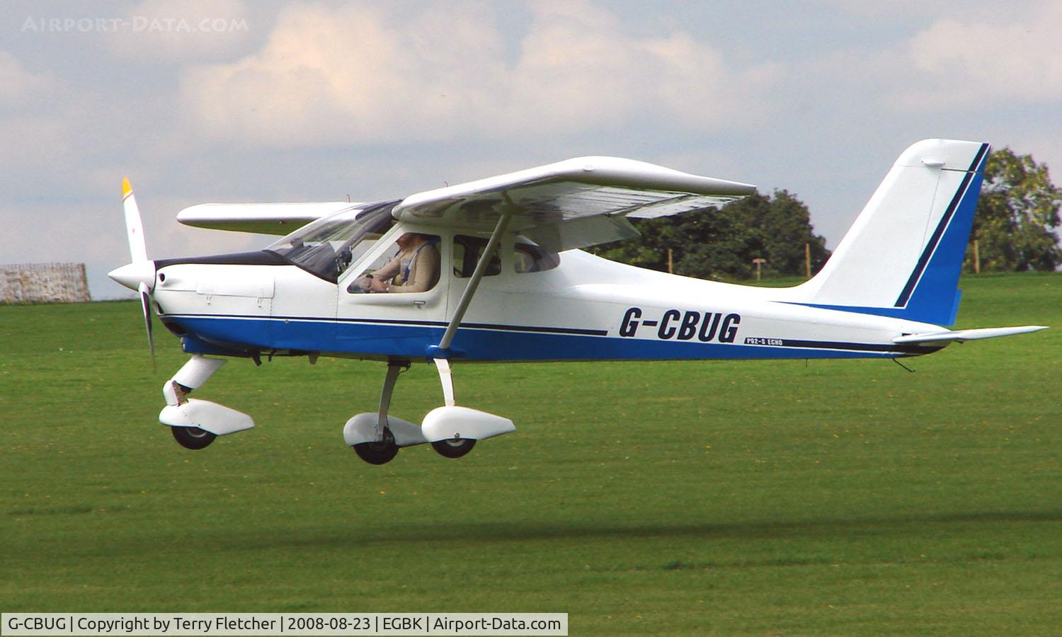 G-CBUG, 2002 Tecnam P-92EM Echo C/N PFA 318-13662, Visitor to Sywell on 2008 Ragwing Fly-in day