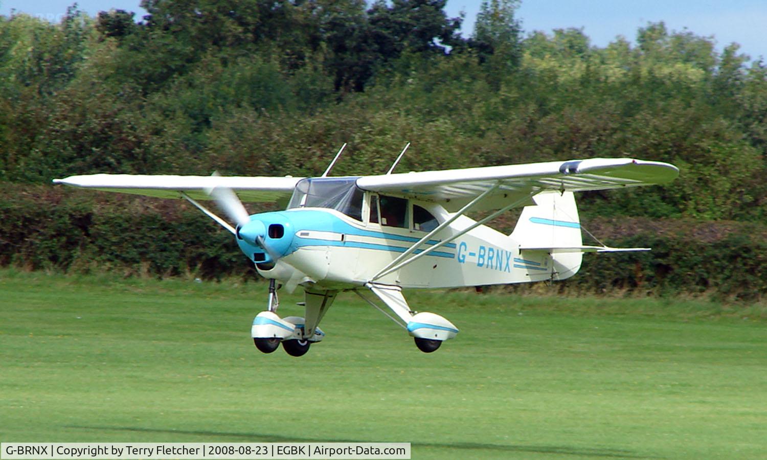 G-BRNX, 1955 Piper PA-22-150 Caribbean C/N 22-2945, Visitor to Sywell on 2008 Ragwing Fly-in day