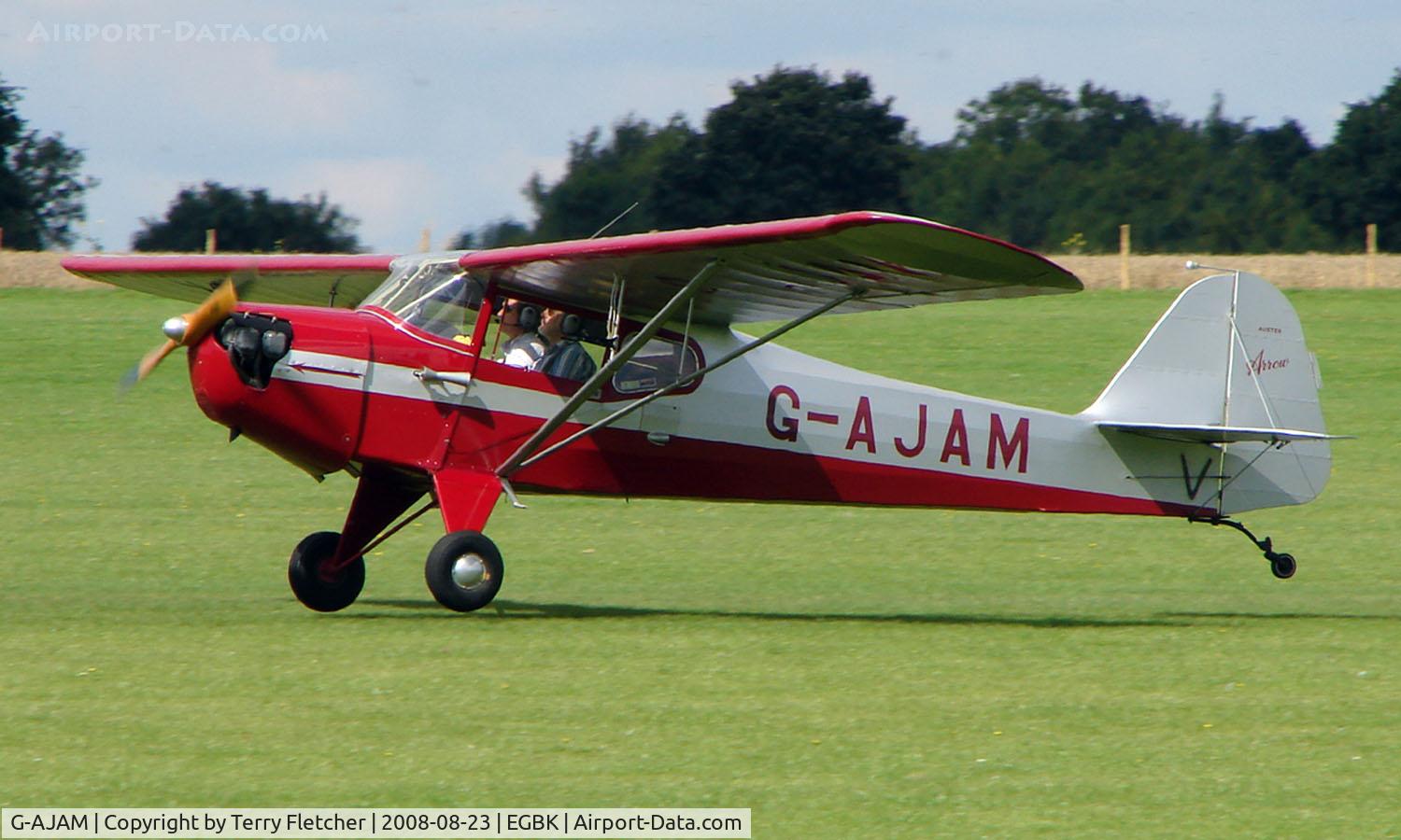 G-AJAM, 1946 Auster J-2 Arrow C/N 2371, 1946 Auster - Visitor to Sywell on 2008 Ragwing Fly-in day