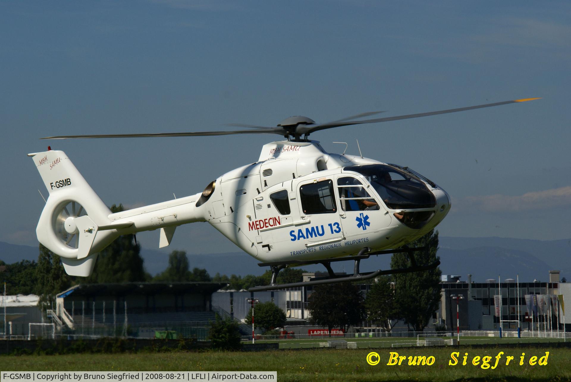 F-GSMB, Eurocopter EC-135T-1 C/N 0031, Annemasse Airport
