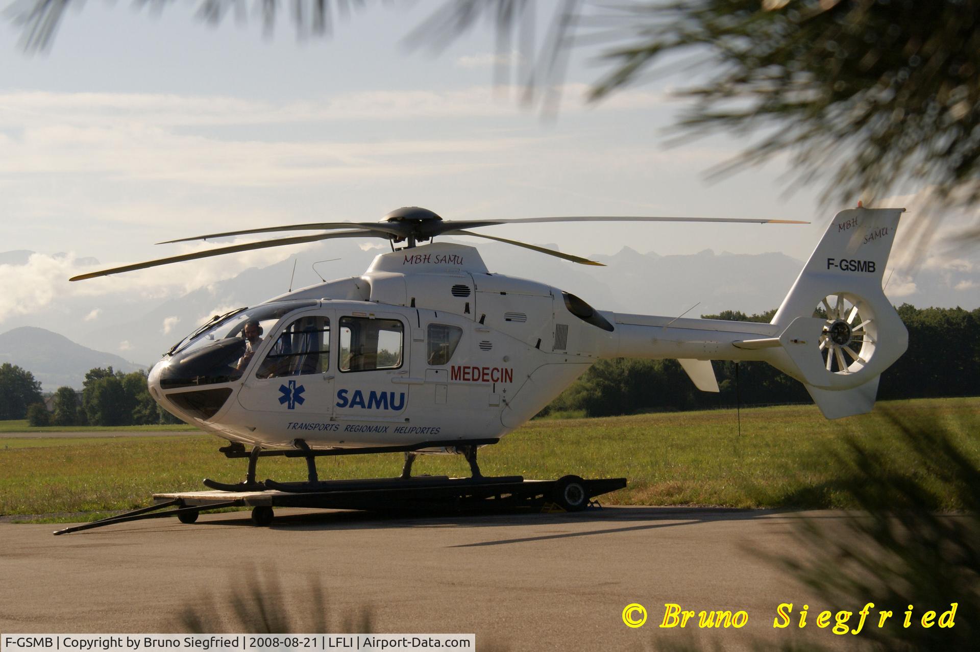 F-GSMB, Eurocopter EC-135T-1 C/N 0031, Annemasse Airport