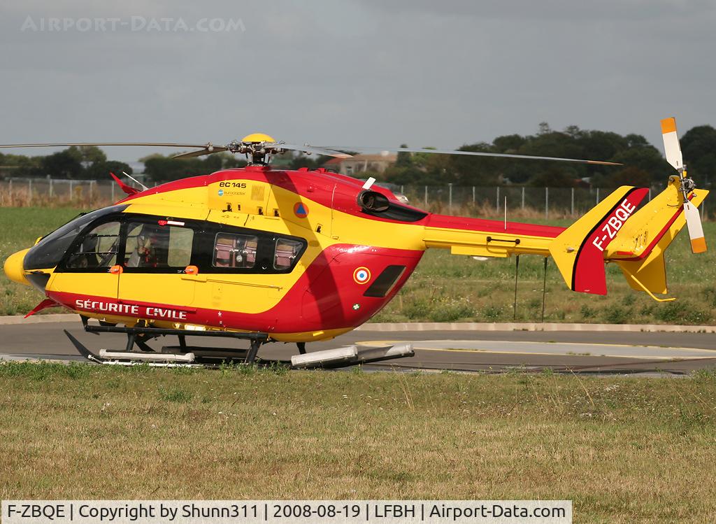 F-ZBQE, Eurocopter-Kawasaki EC-145 (BK-117C-2) C/N 9062, Parked and ready for emergency flight...