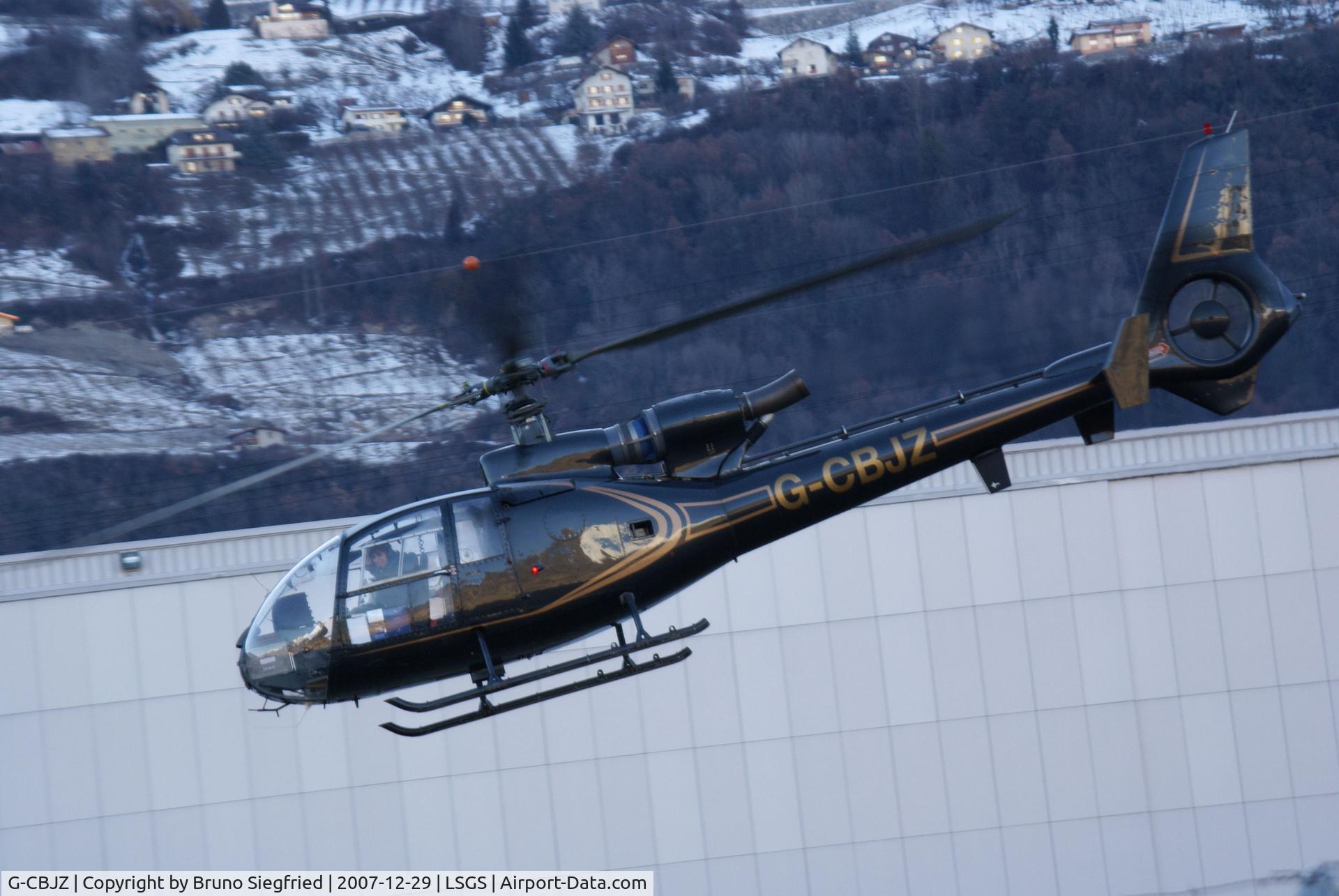 G-CBJZ, 1978 Westland SA-341D Gazelle HT3 C/N WA1734, Sion Airport Suisse