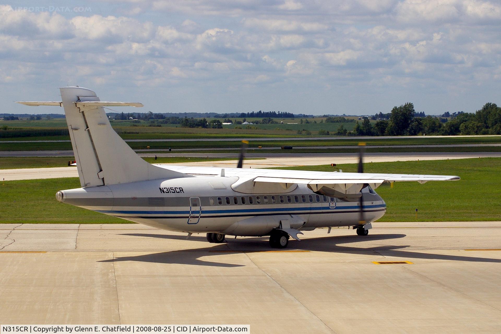N315CR, 1991 ATR 42-320 C/N 252, Taxiing to Runway 13 for departure