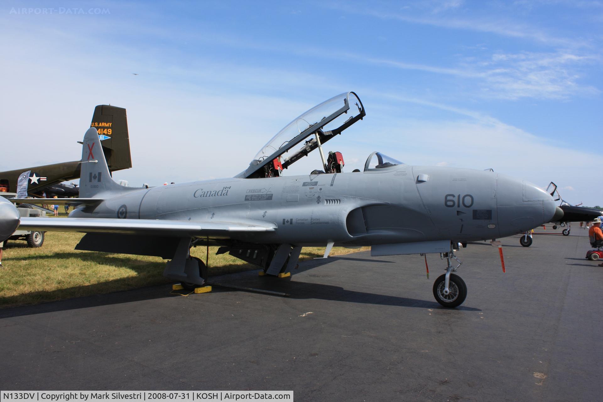 N133DV, 1959 Canadair CT-133 Silver Star 3 C/N T33-610, Oshkosh 2008