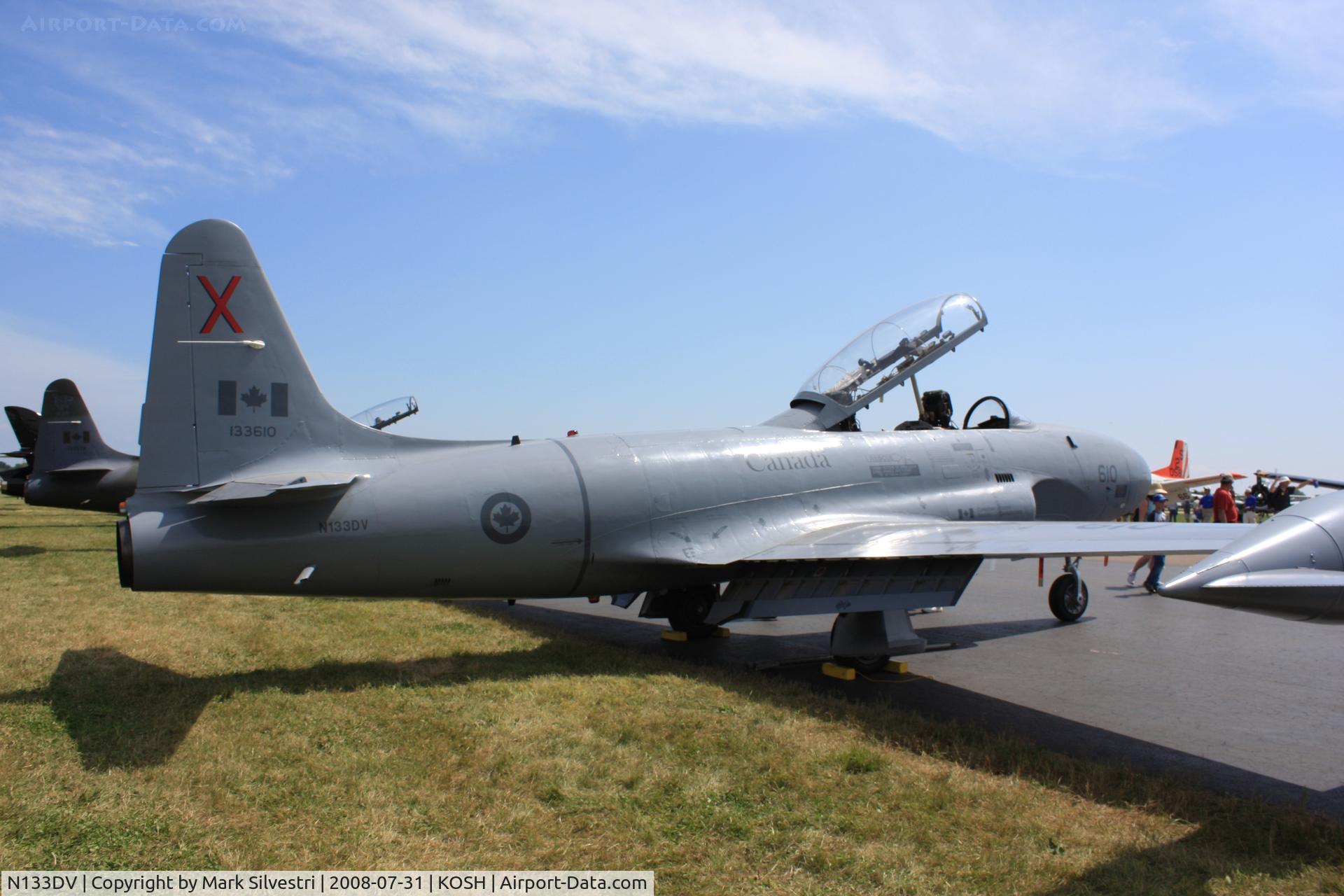 N133DV, 1959 Canadair CT-133 Silver Star 3 C/N T33-610, Oshkosh 2008