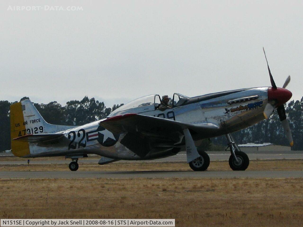 N151SE, 1944 North American P-51D Mustang C/N 122-39588 (44-73129), 2008 Wings Over Wine Country Air Show
