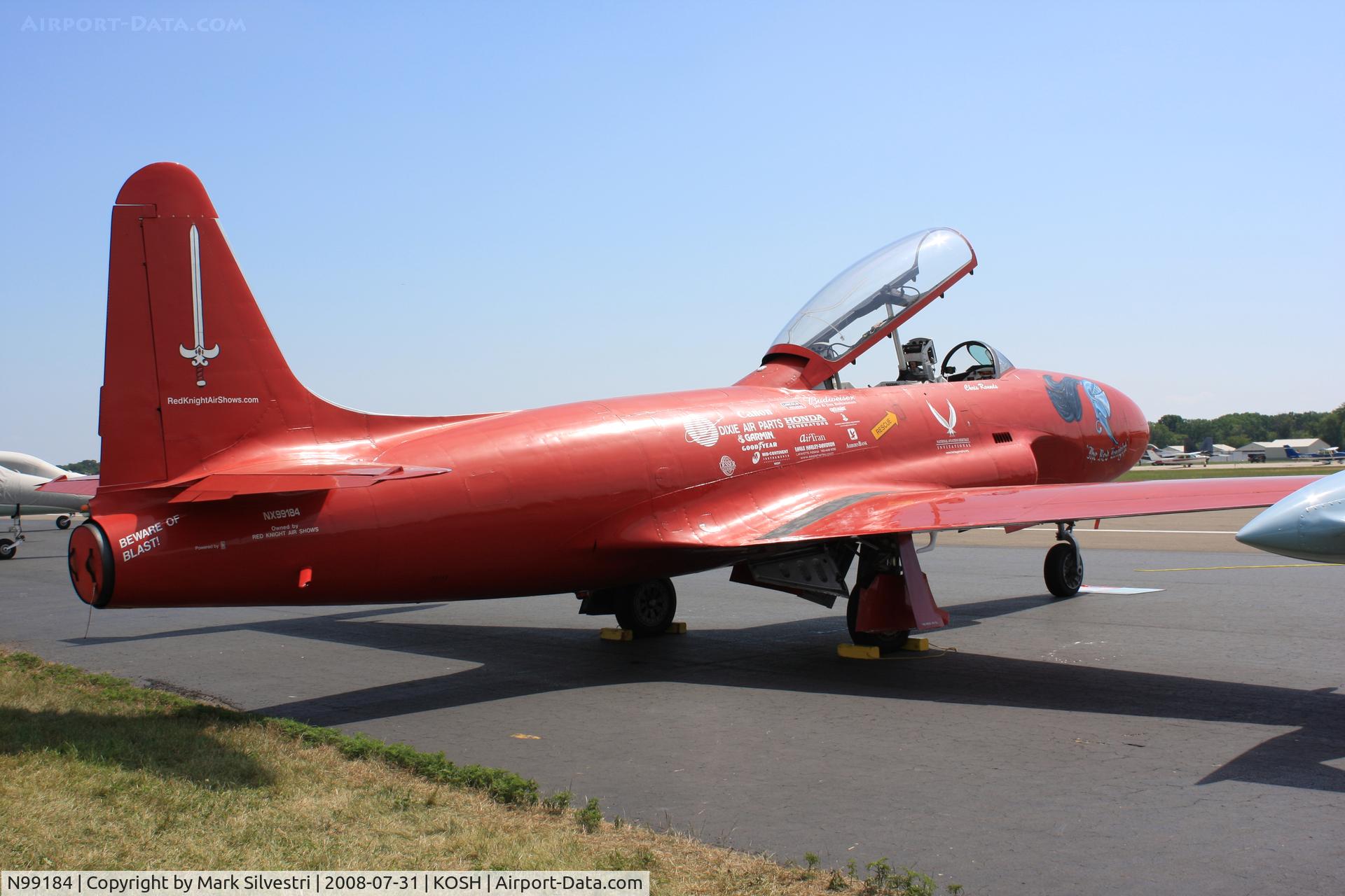 N99184, 1955 Canadair T-33AN Silver Star 3 C/N T33-98, Oshkosh 2008
