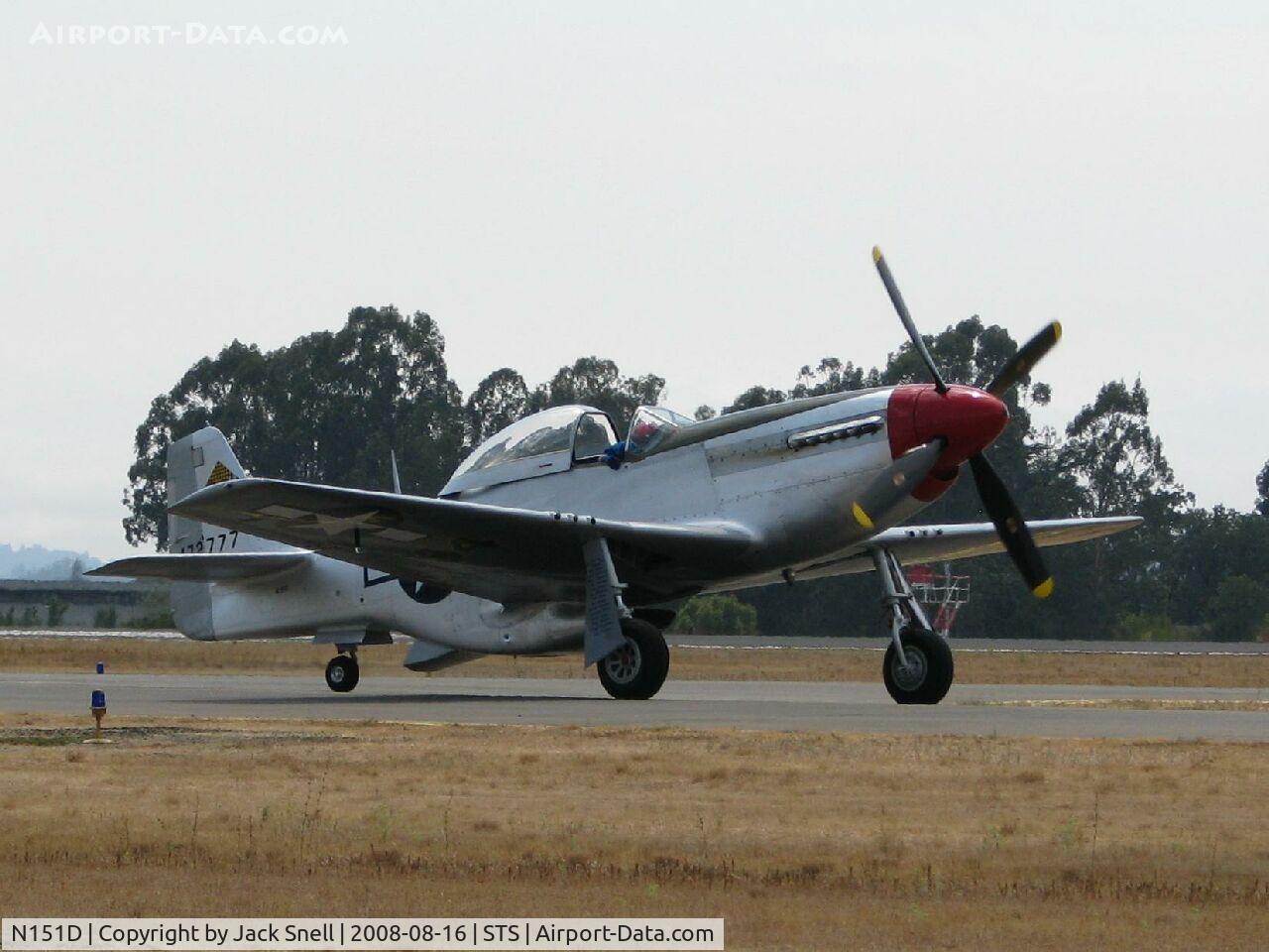 N151D, 1944 North American P-51D Mustang C/N 44-72777, 2008 Wings Over Wine Country Air Show