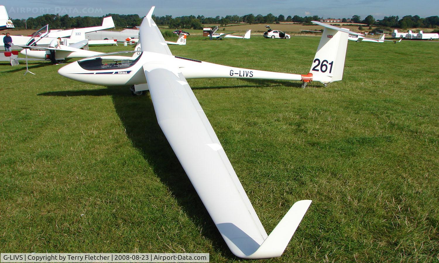 G-LIVS, 2005 Schleicher ASH-26E C/N 26228, Competitor in the Midland Regional Gliding Championship at Husband's Bosworth