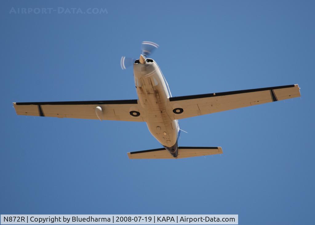 N872R, 1989 Piper PA-46-350P Malibu Mirage C/N 4622028, Takeoff from 17L.