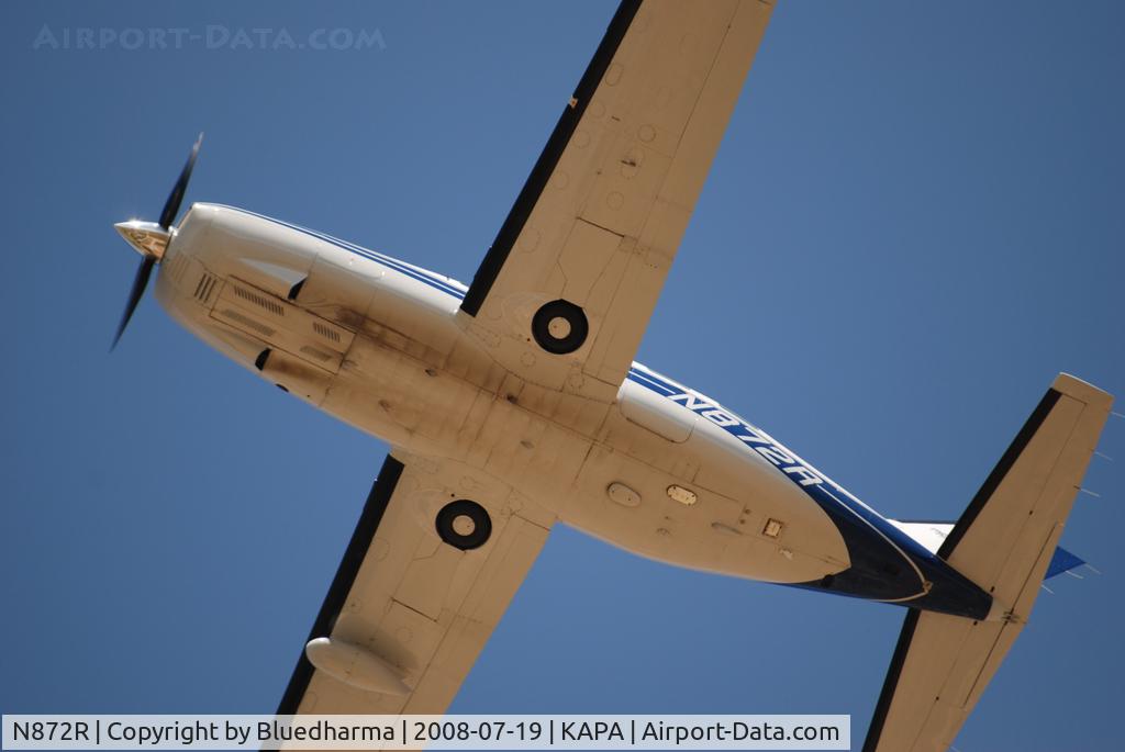 N872R, 1989 Piper PA-46-350P Malibu Mirage C/N 4622028, Takeoff from 17L.