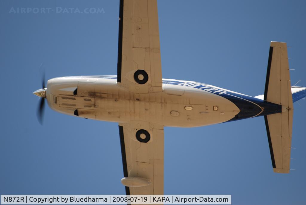 N872R, 1989 Piper PA-46-350P Malibu Mirage C/N 4622028, Takeoff from 17L.
