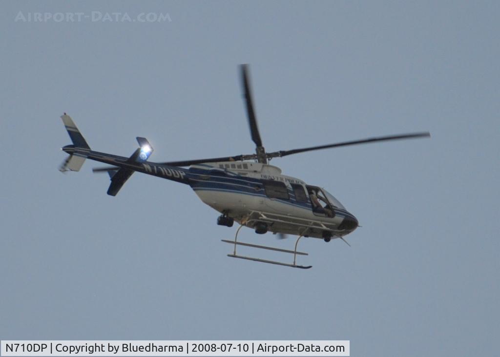 N710DP, 1998 Bell 407 C/N 53249, Denver Police look down on Littleton Colorado.