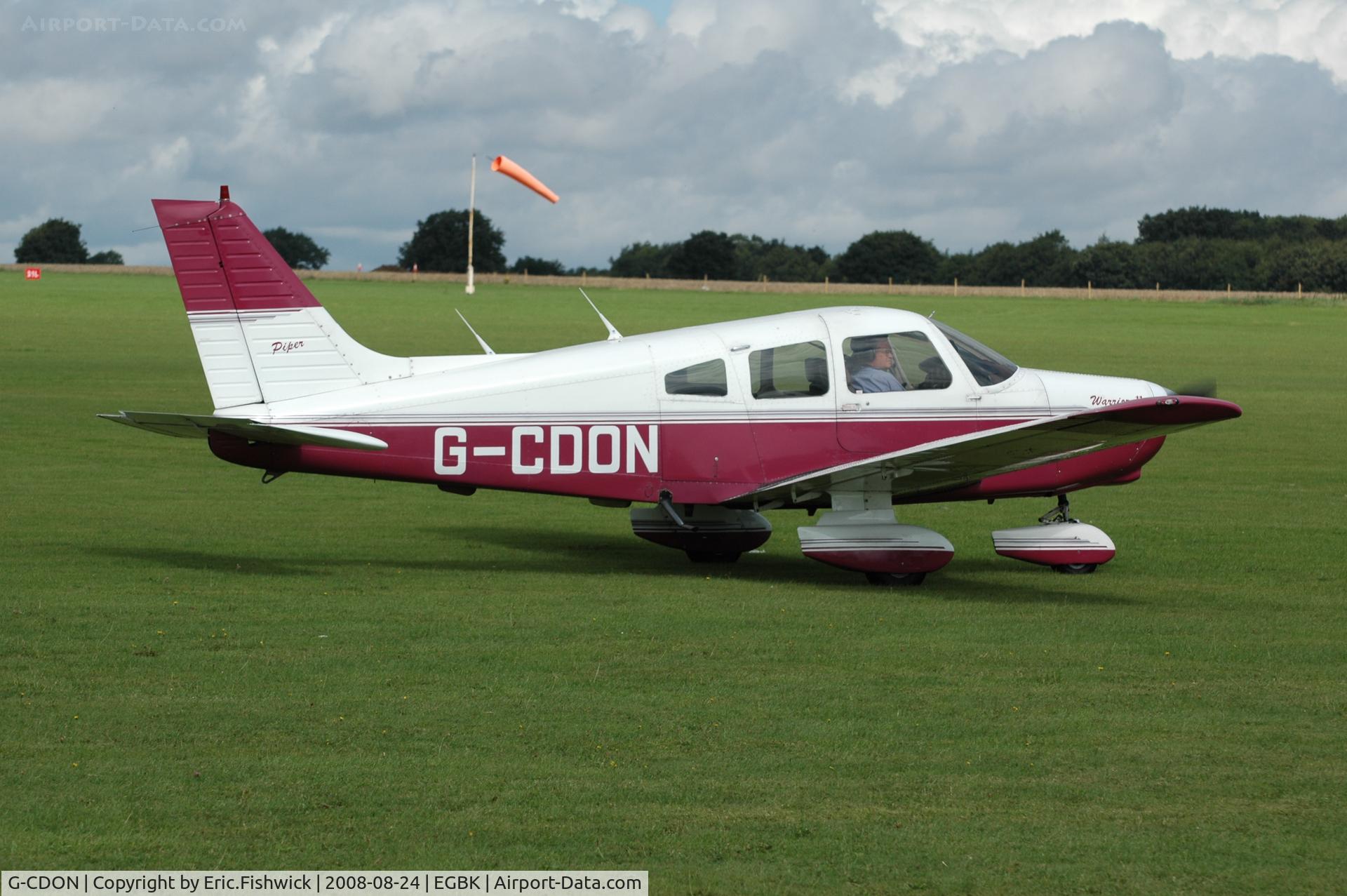G-CDON, 1982 Piper PA-28-161 Cherokee Warrior II C/N 28-8216185, 2. G-CDON at Sywell Airshow 24 Aug 2008