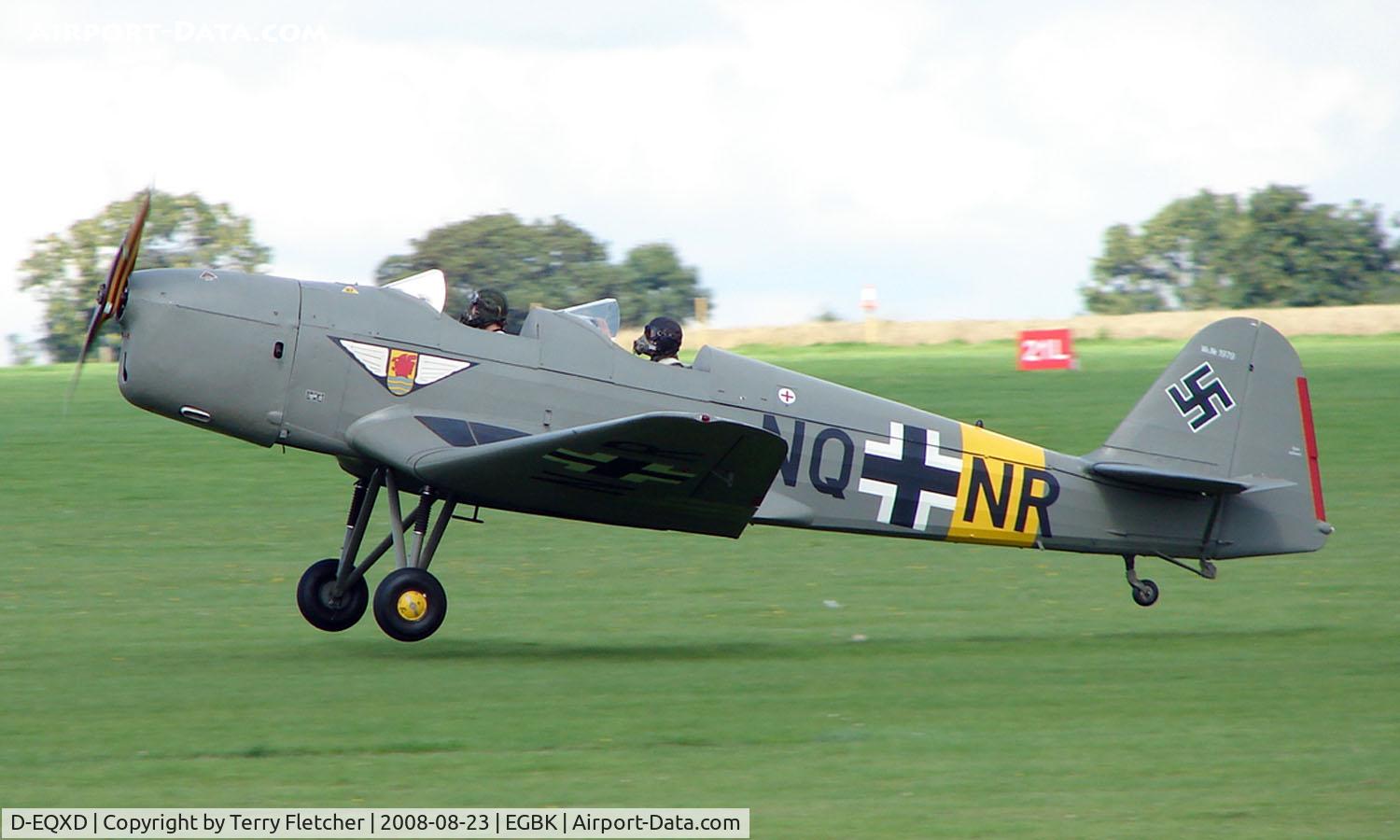 D-EQXD, Klemm Kl-35D C/N 5050, Klemm KL35 - Visitor to Sywell on 2008 Ragwing Fly-in day