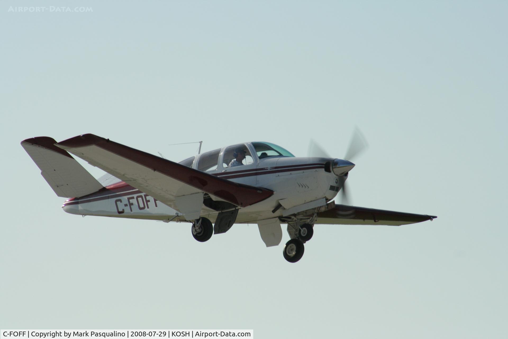 C-FOFF, 1961 Beech P35 Bonanza C/N D-6874, Beech P35