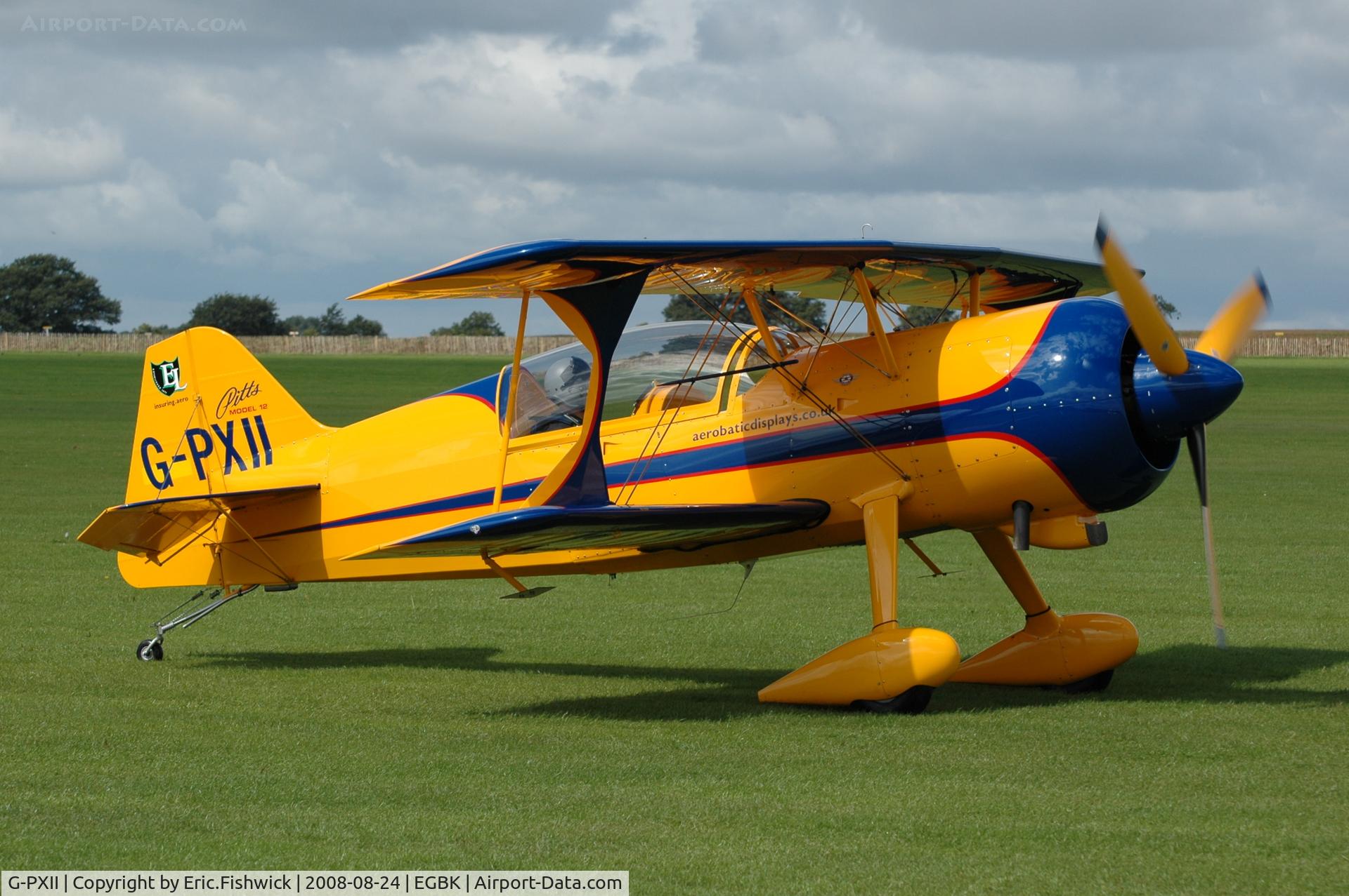 G-PXII, 2006 Pitts Model 12 C/N 170, 3. G-PXII (widely known as 'The monster') at Sywell Airshow 24 Aug 2008