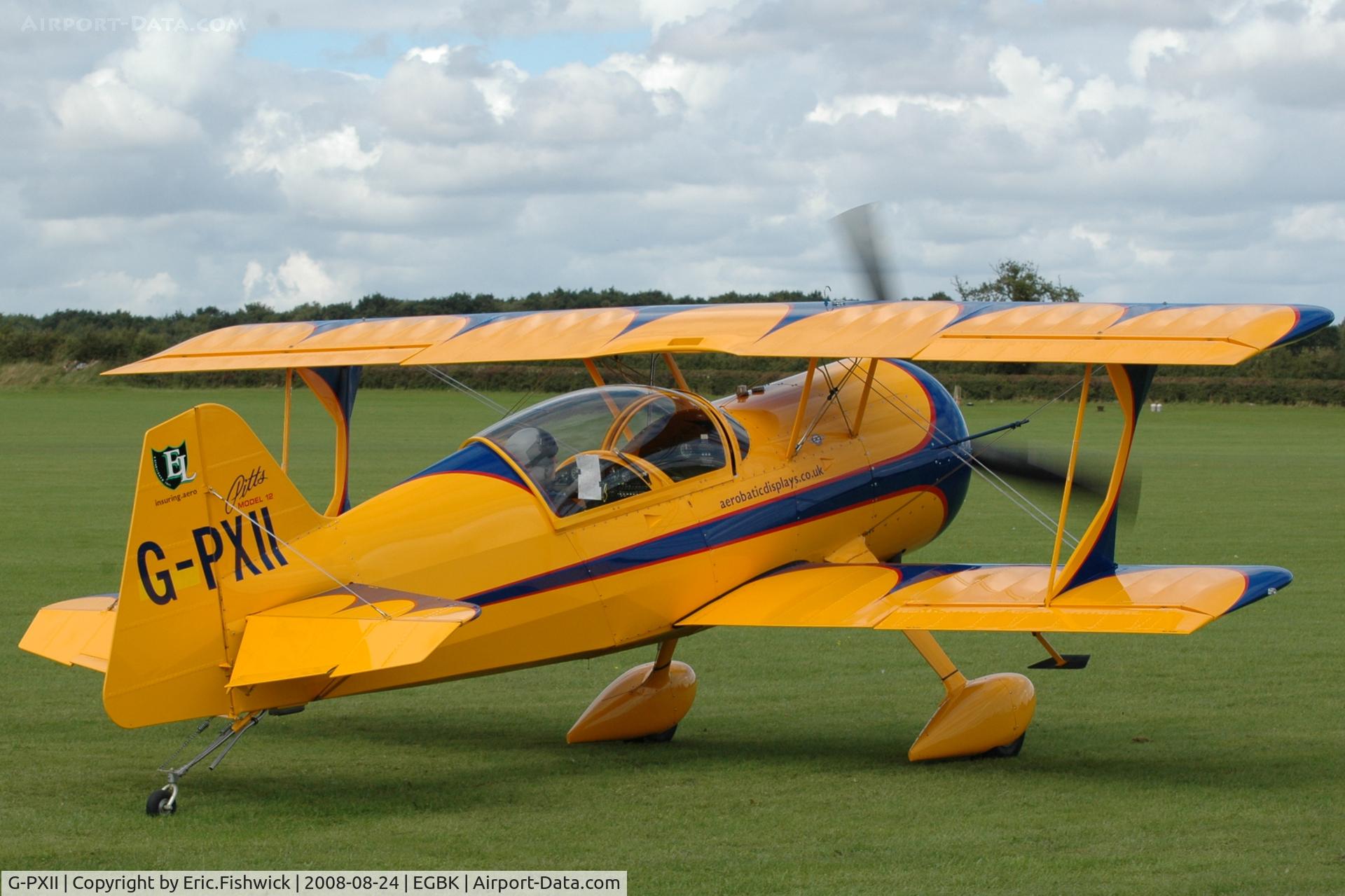 G-PXII, 2006 Pitts Model 12 C/N 170, 2. G-PXII (widely known as 'The monster') at Sywell Airshow 24 Aug 2008