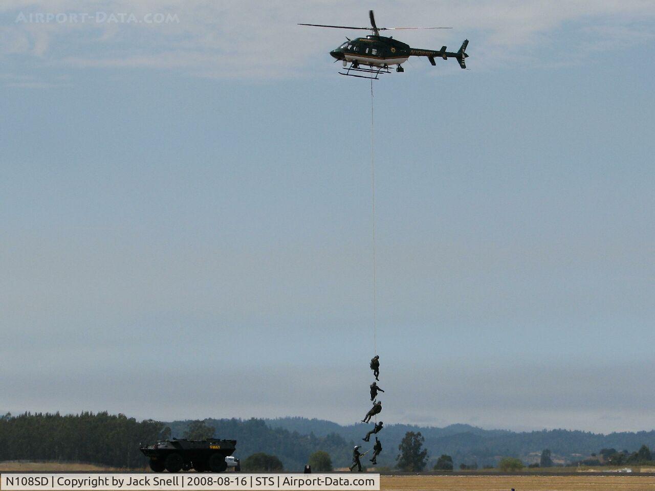 N108SD, 1996 Bell 407 C/N 53075, 2008 Wings Over Wine Country Air Show