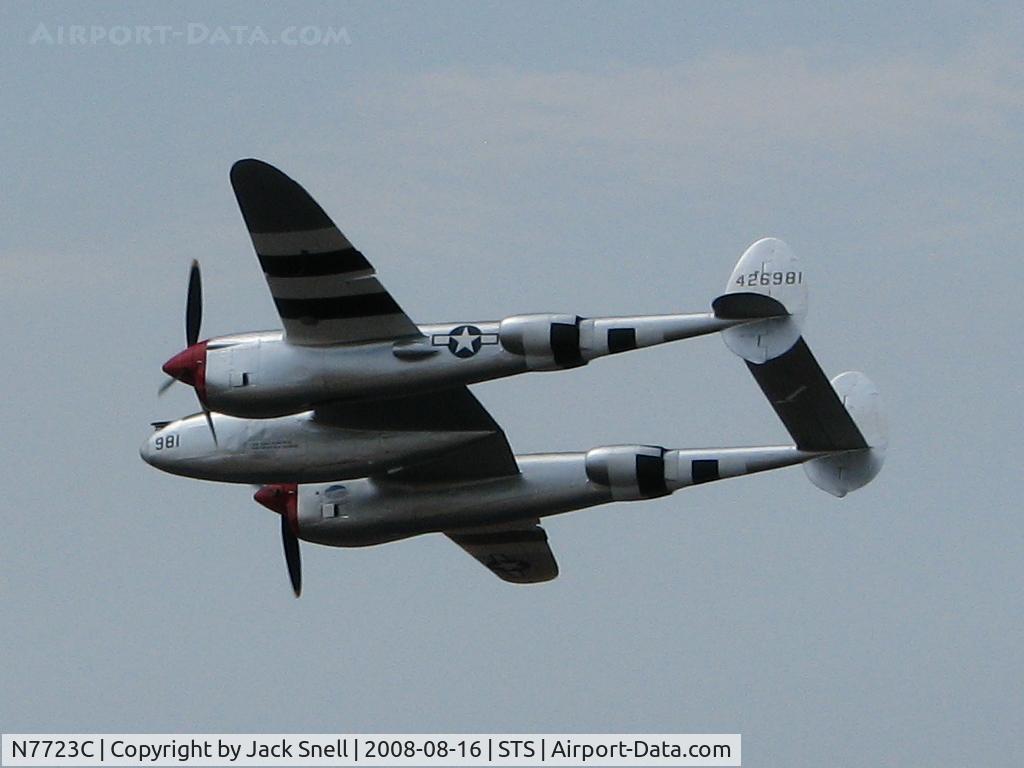 N7723C, 1944 Lockheed P-38L-5 Lightning C/N 7985, 2008 Wings Over Wine Country Air Show