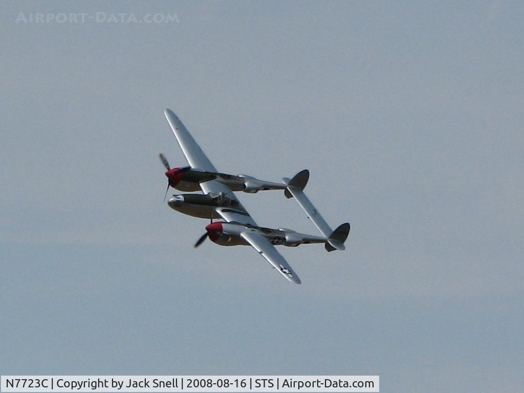 N7723C, 1944 Lockheed P-38L-5 Lightning C/N 7985, 2008 Wings Over Wine Country Air Show