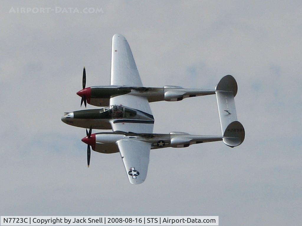 N7723C, 1944 Lockheed P-38L-5 Lightning C/N 7985, 2008 Wings Over Wine Country Air Show