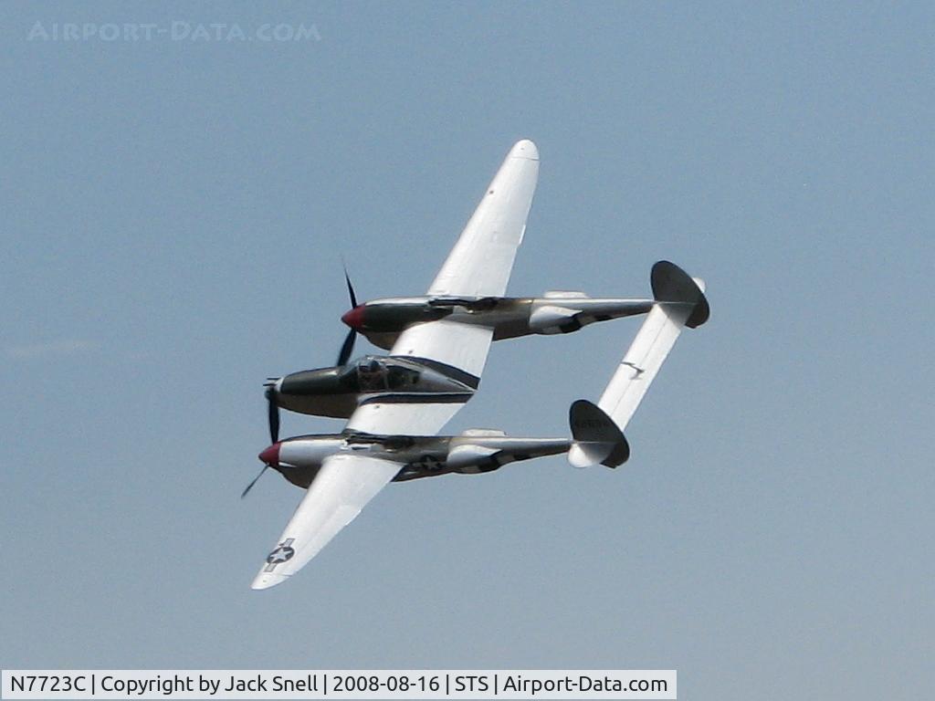 N7723C, 1944 Lockheed P-38L-5 Lightning C/N 7985, 2008 Wings Over Wine Country Air Show