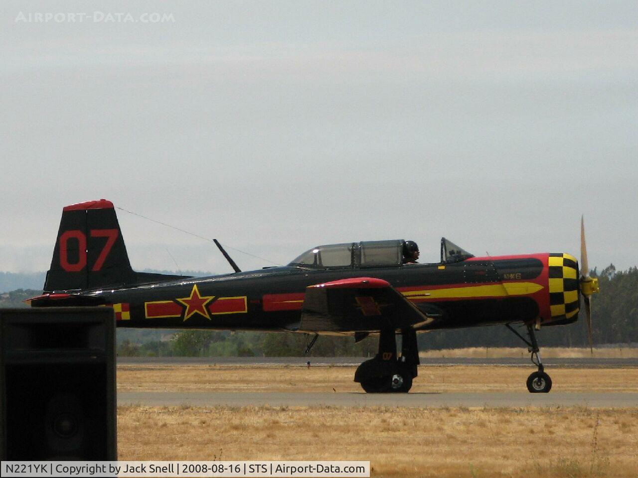 N221YK, 1968 Nanchang CJ-6 C/N 2432001, 2008 Wings Over Wine Country Air Show
