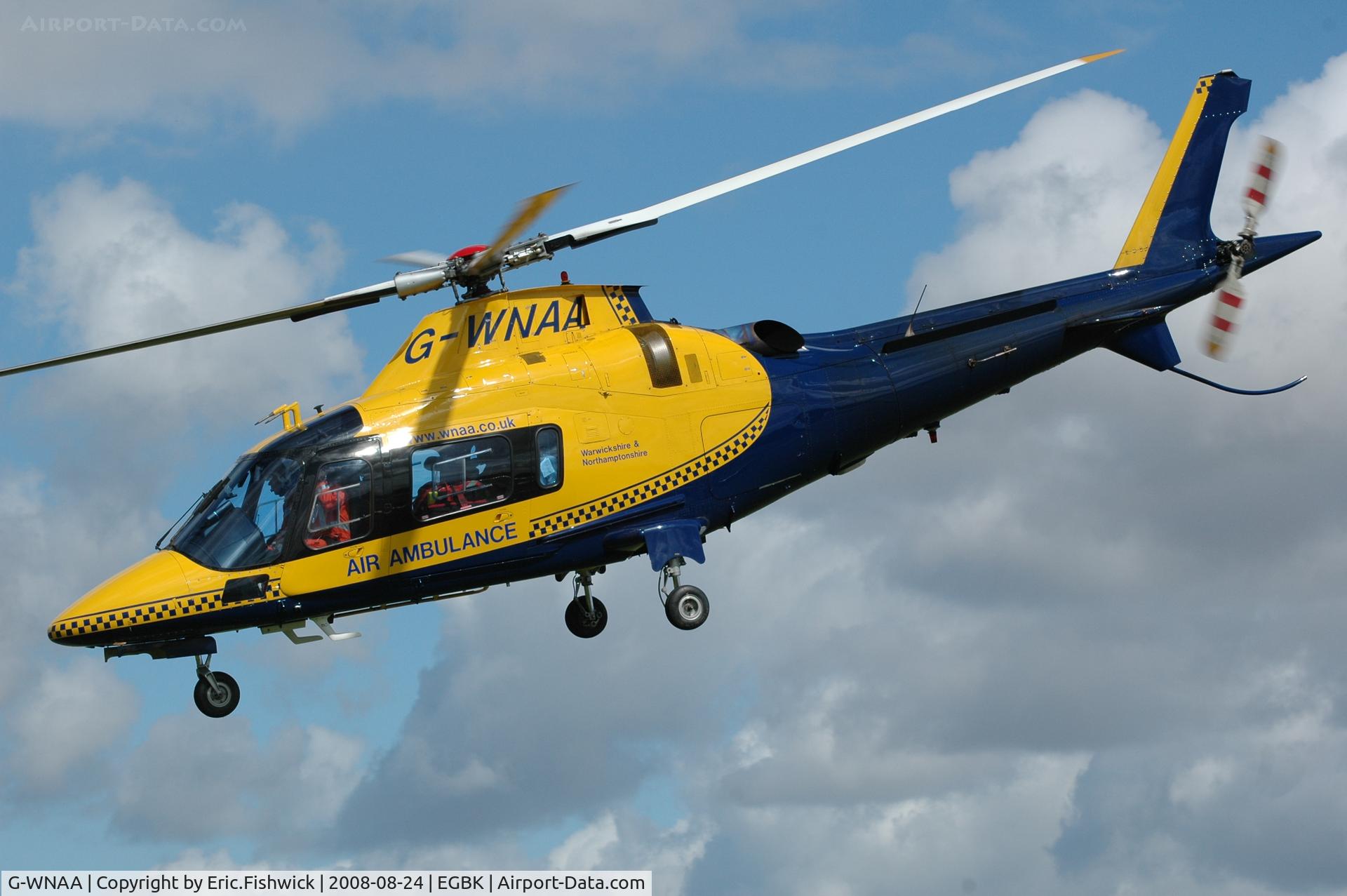 G-WNAA, 2000 Agusta A-109E Power C/N 11090, 4. Air Ambulance at Sywell Airshow 24 Aug 2008