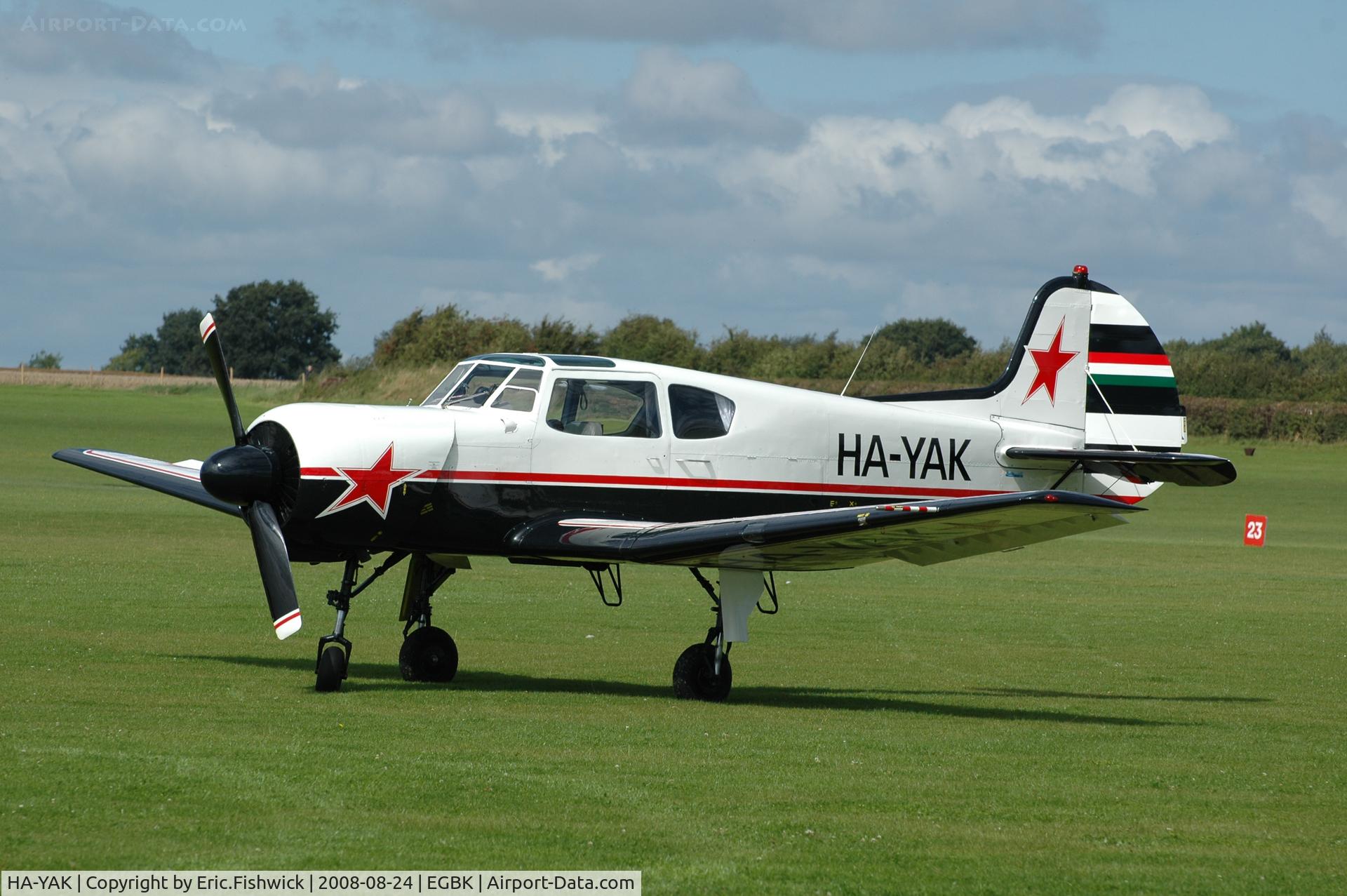HA-YAK, Yakovlev Yak-18T C/N 22202044785, 3. HA-YAK at Sywell Airshow 24 Aug 2008