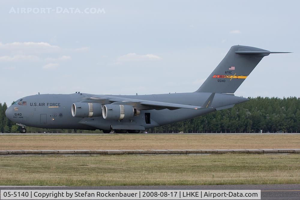 05-5140, 2007 Boeing C-17A Globemaster III C/N F-147/P-140, C-17