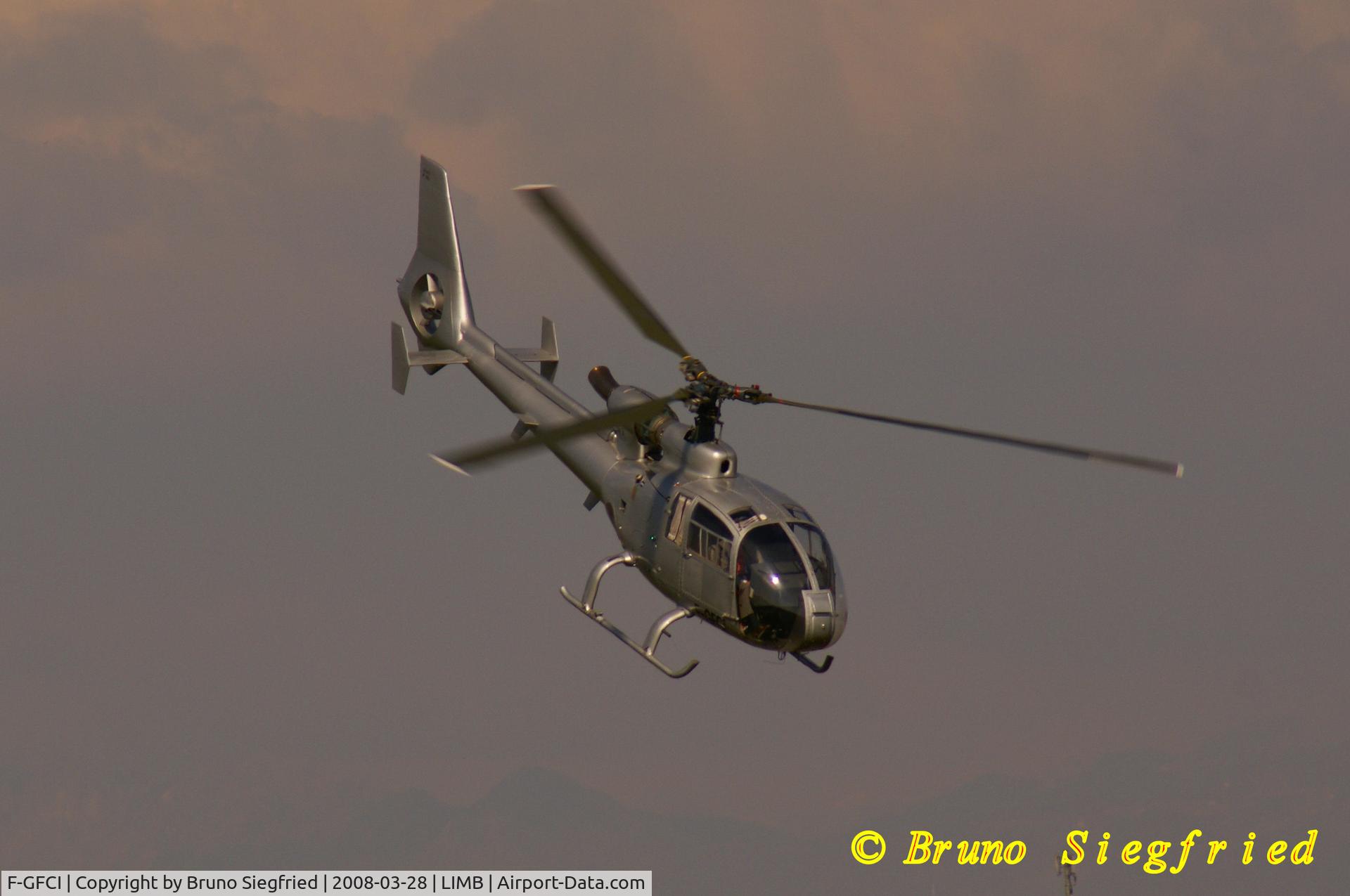 F-GFCI, Aérospatiale SA-341G Gazelle C/N 1206, Milano- Bresso Airport Italy
