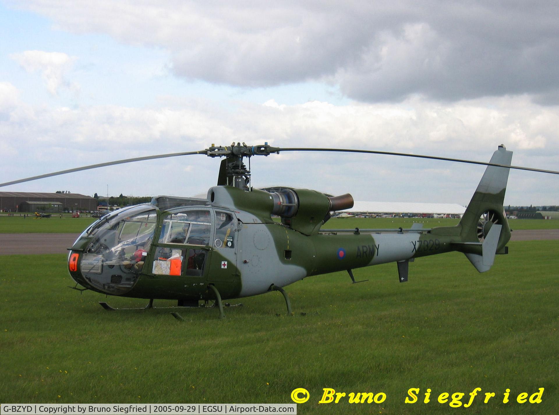 G-BZYD, 1977 Westland SA-341B Gazelle AH1 C/N 1648, Duxford Helitech