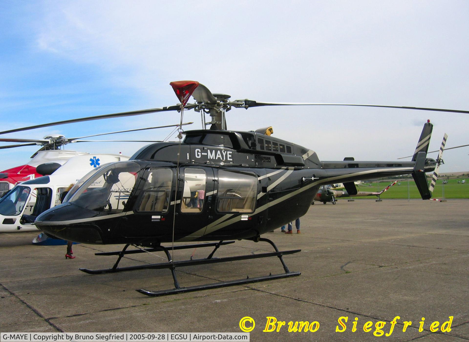 G-MAYE, 1997 Bell 407 C/N 53117, Duxford Helitech