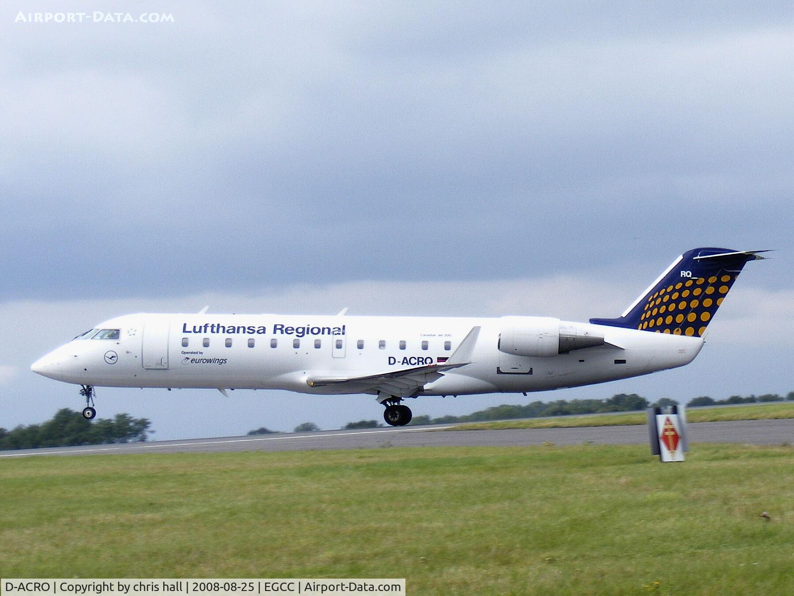 D-ACRO, 2001 Canadair CRJ-200LR (CL-600-2B19) C/N 7494, Lufthansa Regional