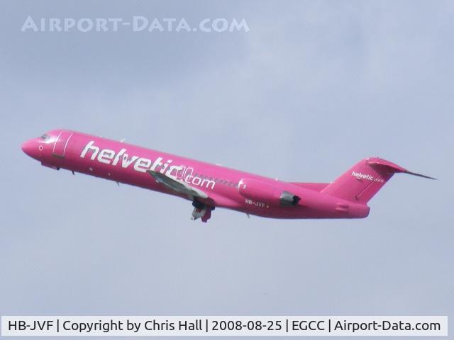 HB-JVF, 1993 Fokker 100 (F-28-0100) C/N 11466, Helvetic
