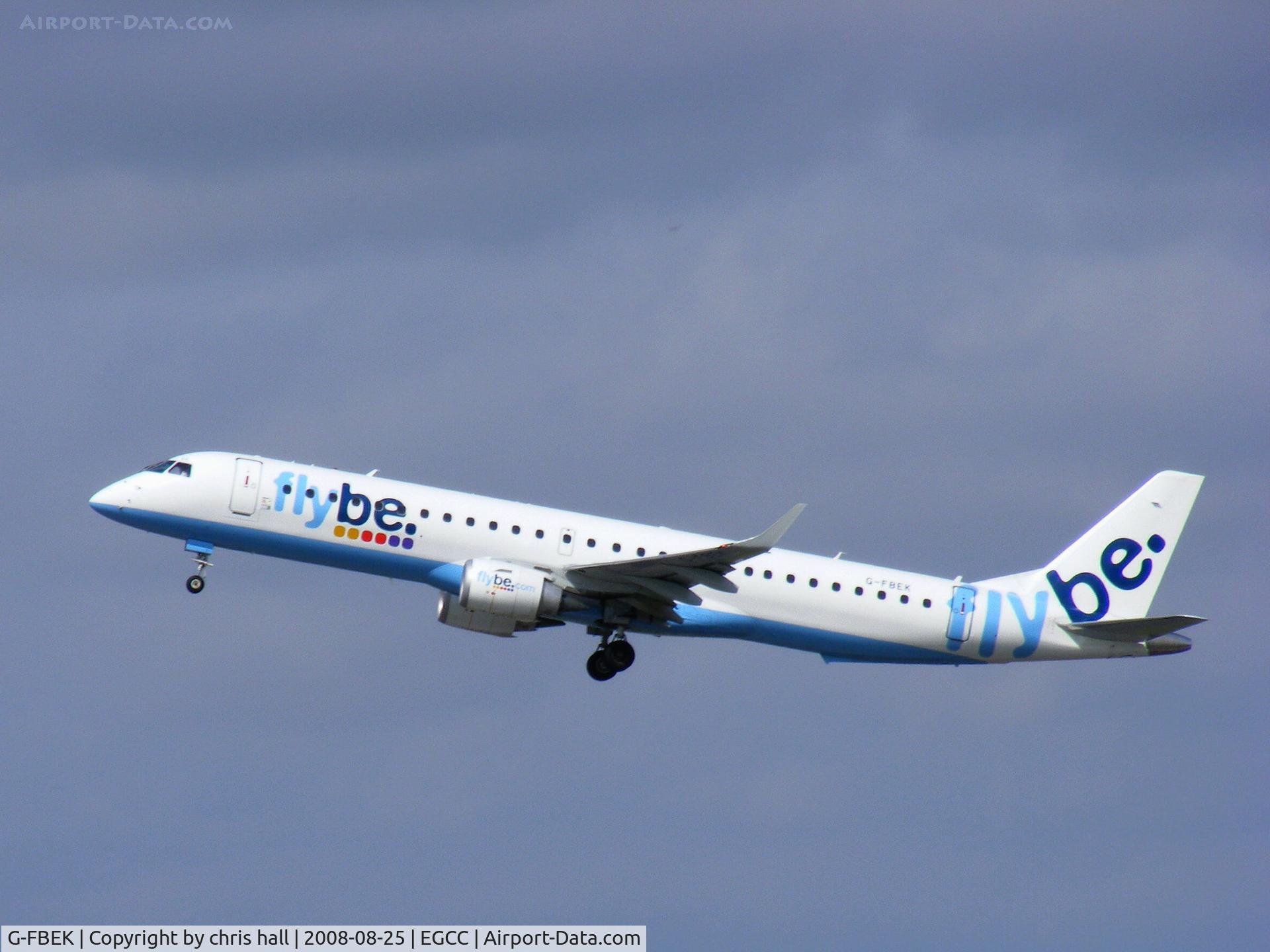G-FBEK, 2008 Embraer 195LR (ERJ-190-200LR) C/N 19000168, Flybe