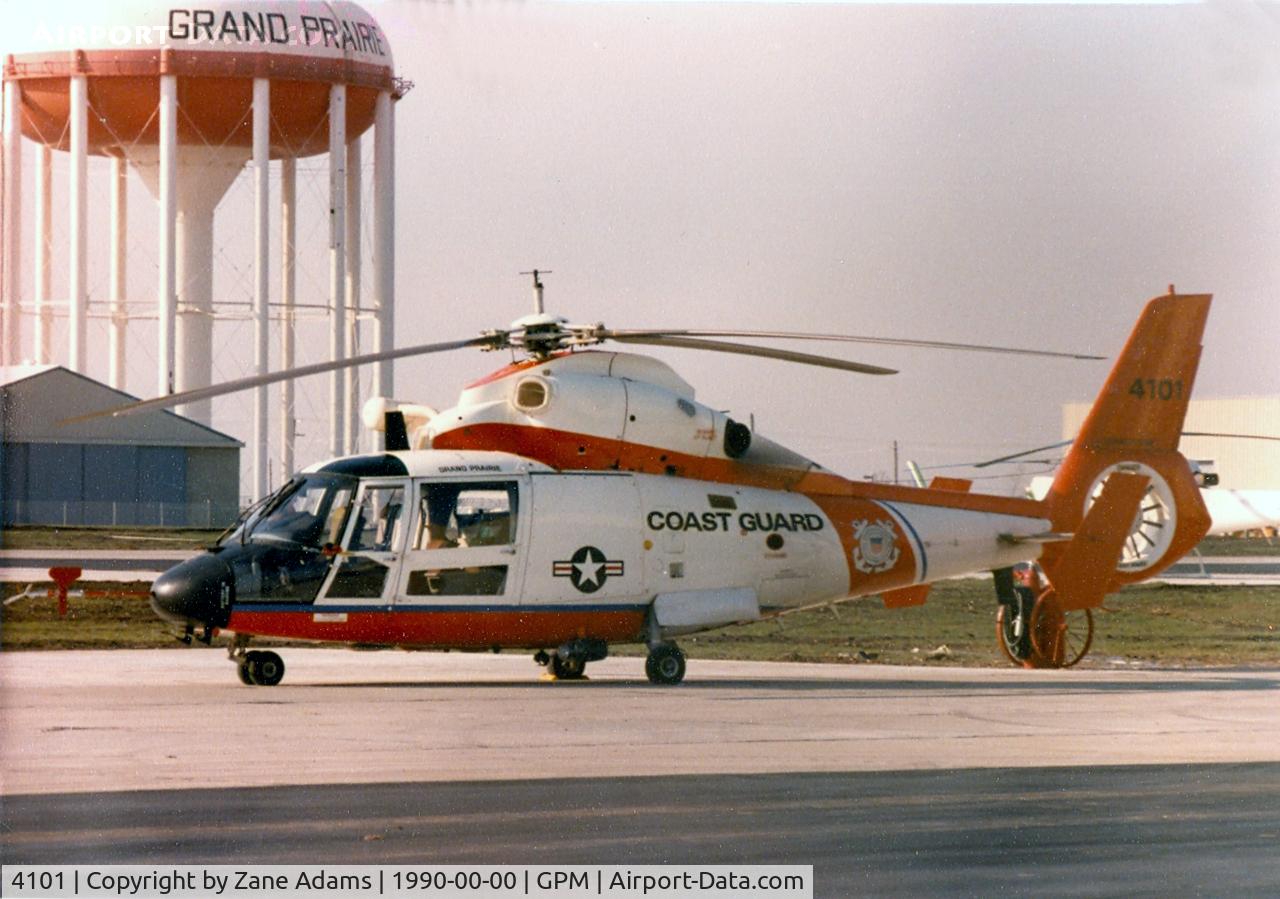 4101, 1980 Aérospatiale HH-65A Dolphin C/N 6002, Aerospatiale Dolphin used for USCG trials. At Grand Prairie, Aerospatiale Factory