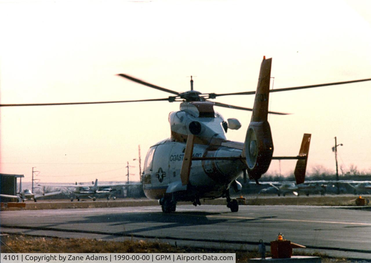 4101, 1980 Aérospatiale HH-65A Dolphin C/N 6002, Aerospatiale Dolphin used for USCG trials. At Grand Prairie, Aerospatiale Factory